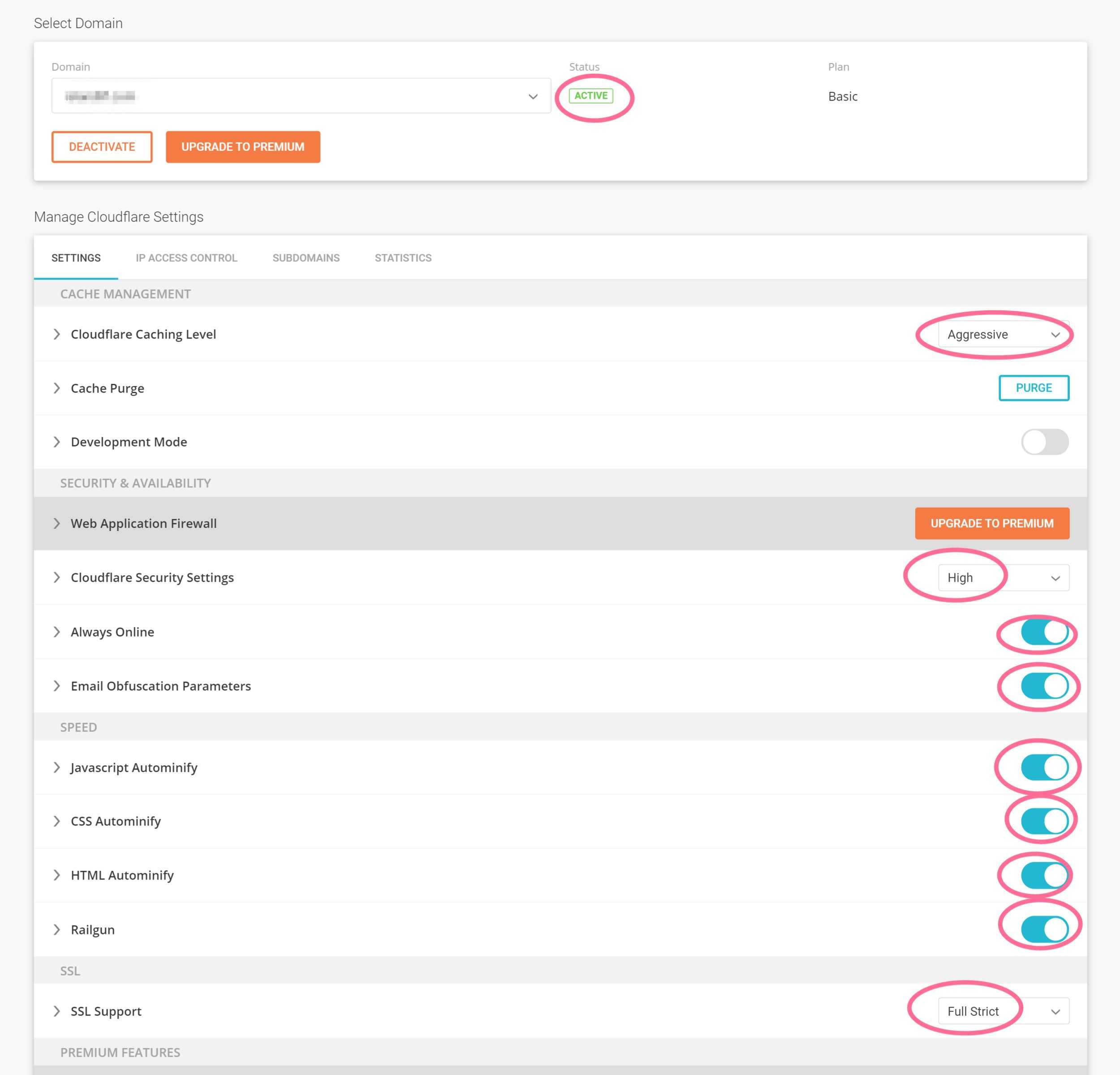 siteground cloudflare final setting